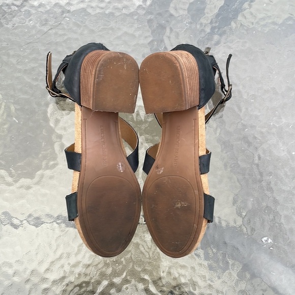 Lucky Brand Pydrina Block Heel Strappy Sandals 7.5 - Picture 9 of 10